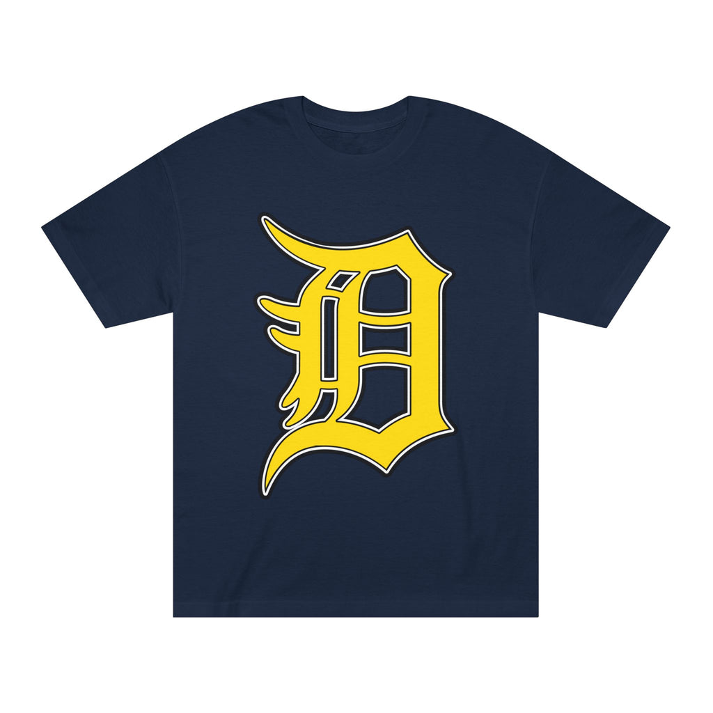 DETROIT RAVERS | BIG GOLD D | MEDIUM WEIGHT (206GSM) T-SHIRT