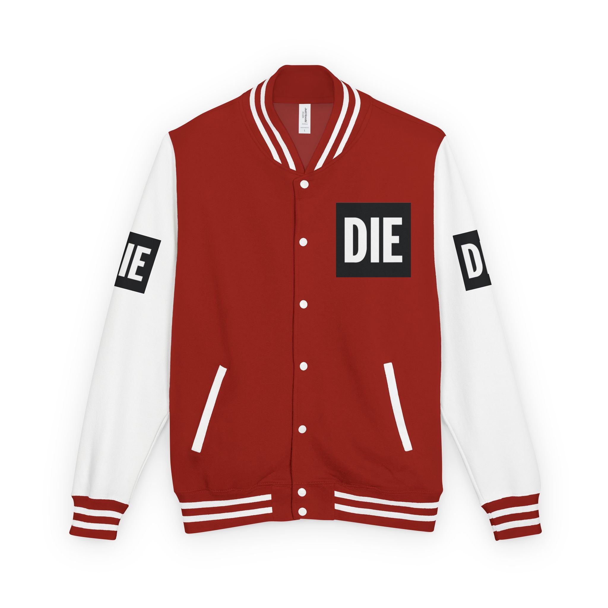 DIE | Hard Varsity 2026 | Graphic Varsity Jacket