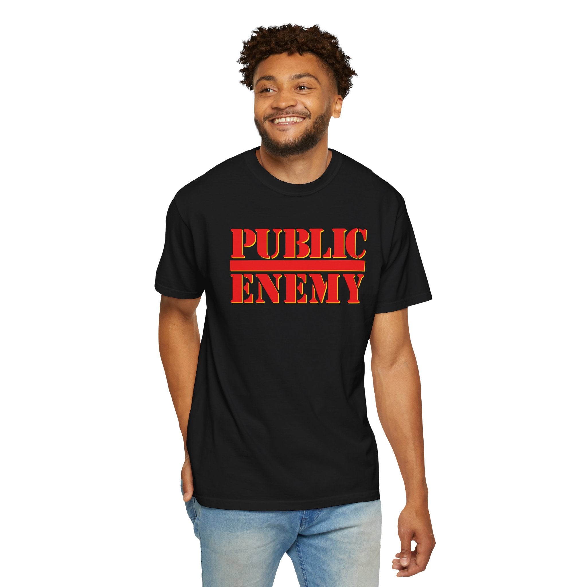 PE | "Don't Believe The Hype” | Red on Black | T-Shirt