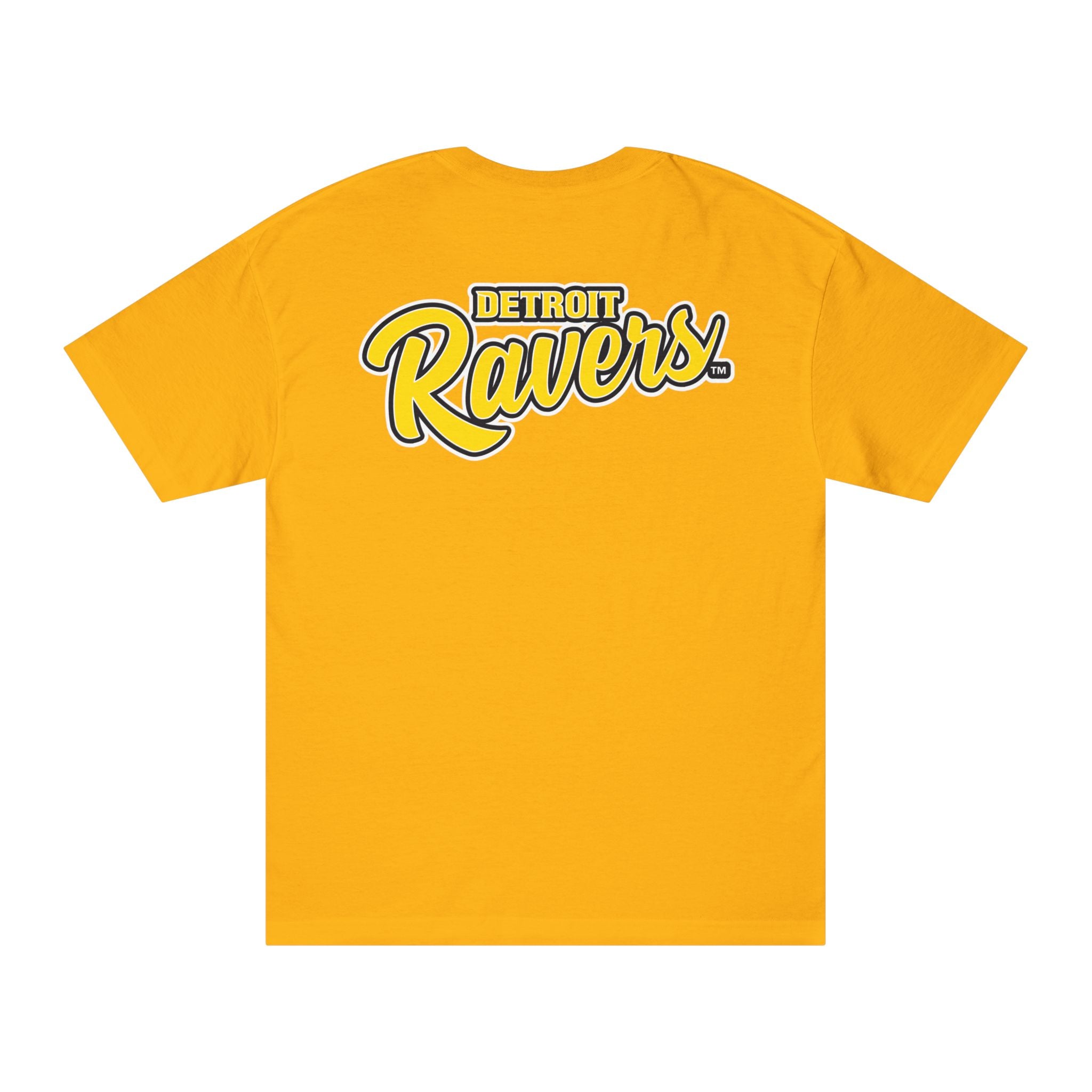 DETROIT RAVERS | BIG GOLD D | MEDIUM WEIGHT (206GSM) T-SHIRT