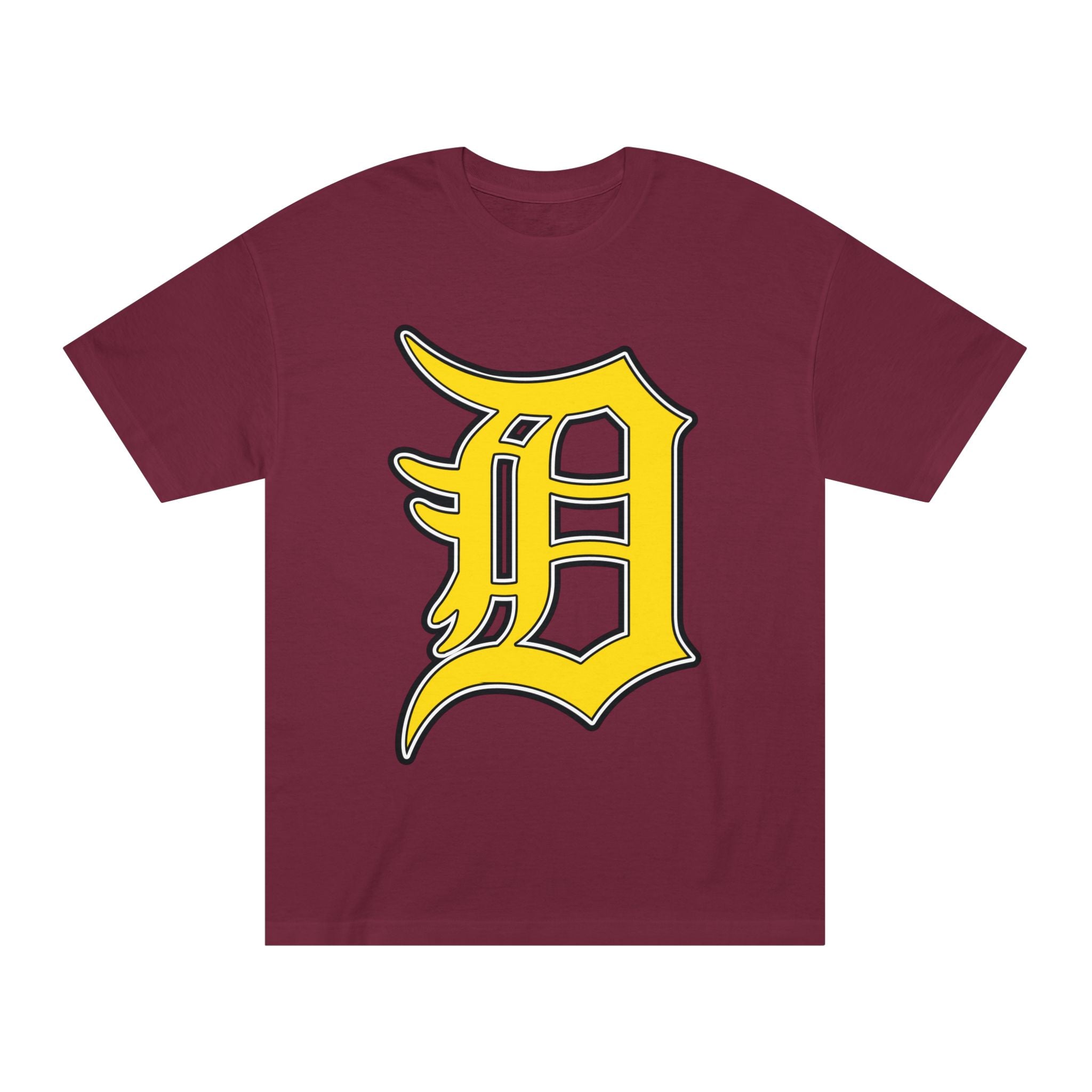 DETROIT RAVERS | BIG GOLD D | MEDIUM WEIGHT (206GSM) T-SHIRT