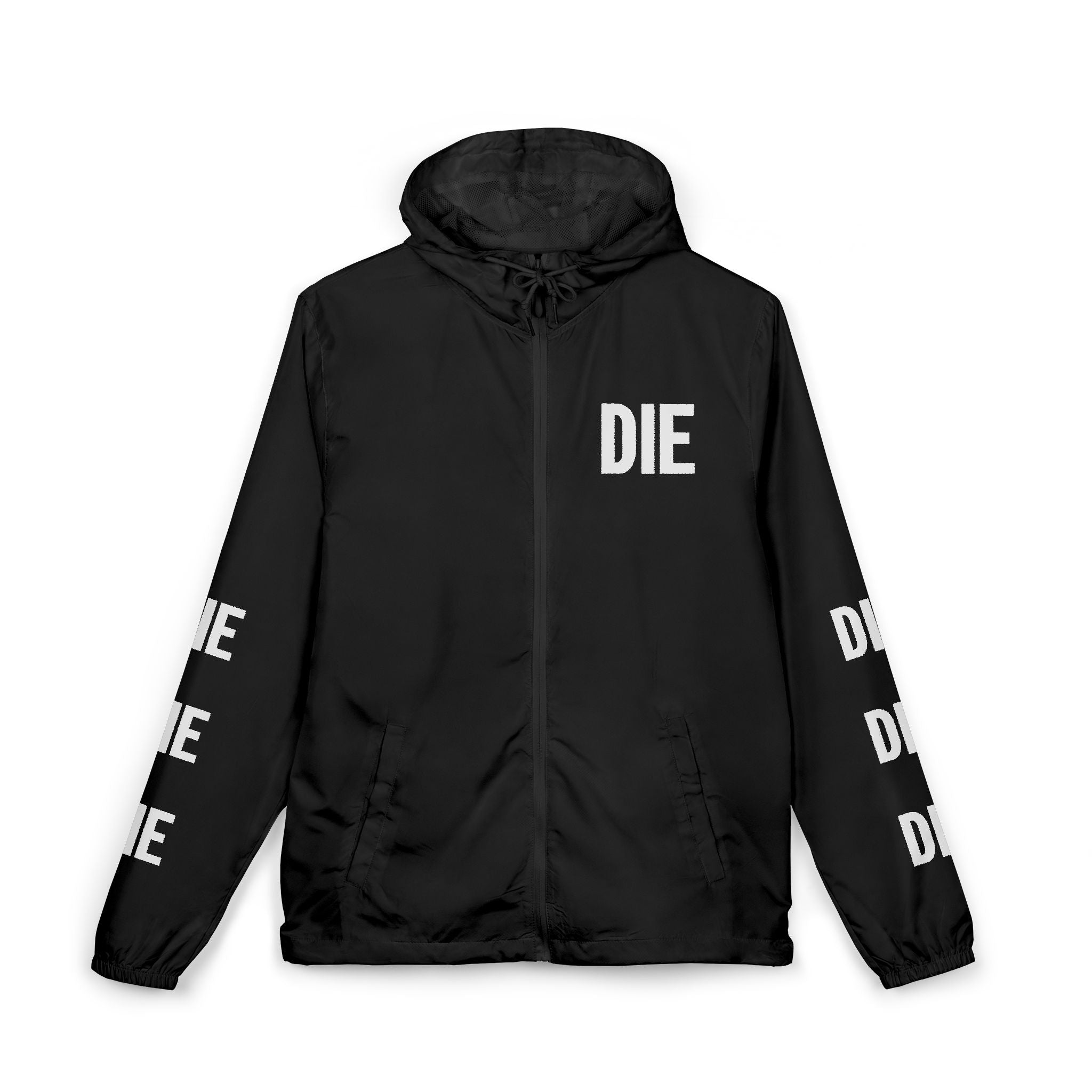 DIE | BLACK WINDY | FULL ZIP WINBREAKER