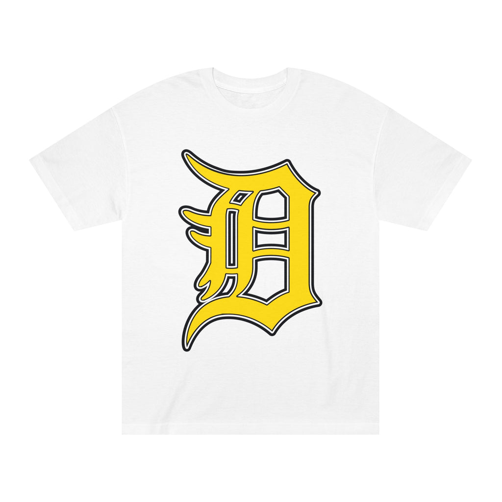 DETROIT RAVERS | BIG GOLD D | MEDIUM WEIGHT (206GSM) T-SHIRT