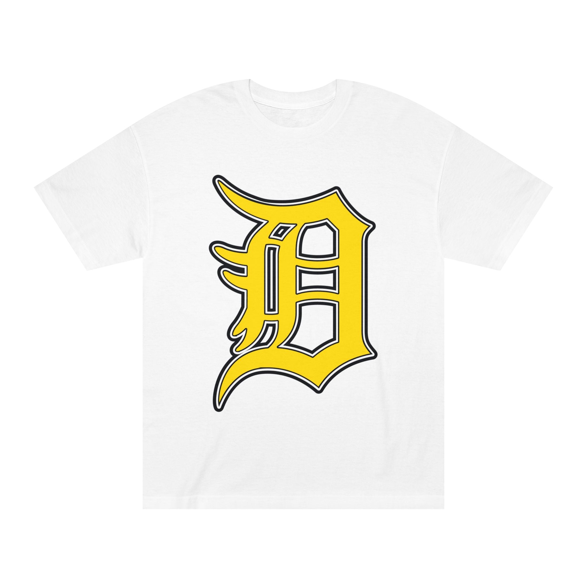 DETROIT RAVERS | BIG GOLD D | MEDIUM WEIGHT (206GSM) T-SHIRT